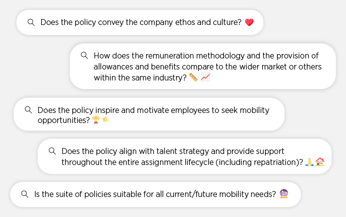 Policy benchmarking